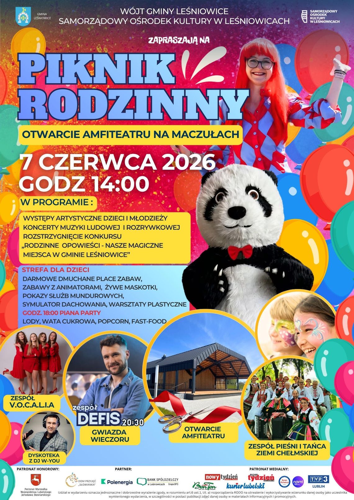 7 czerwca mieszkańcy gminy Leśniowice i goście z regionu spotkają się podczas pikniku rodzinnego połączonego z uroczystym otwarciem amfiteatru na Maczułach.