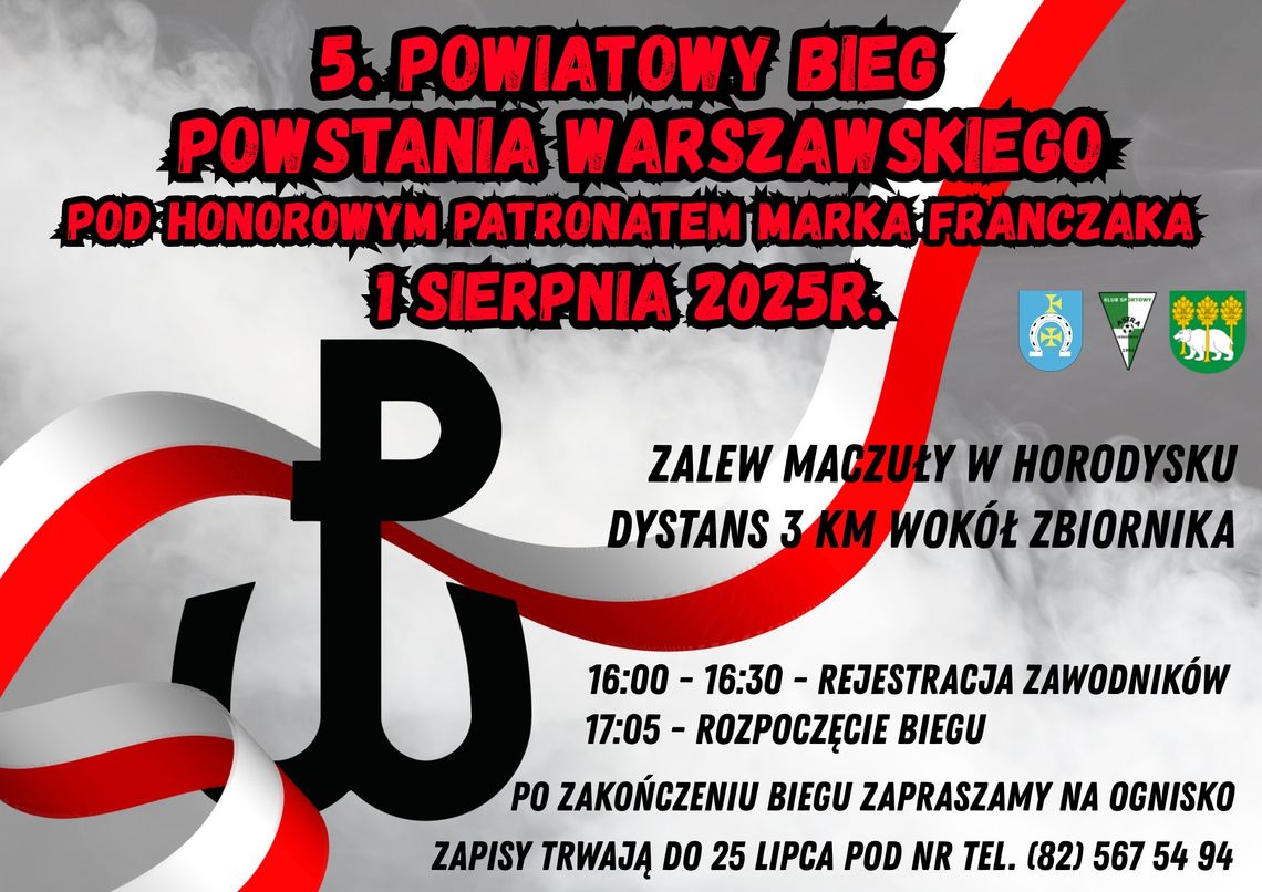 Gm. Leśniowice. V Powiatowy Bieg Powstania Warszawskiego