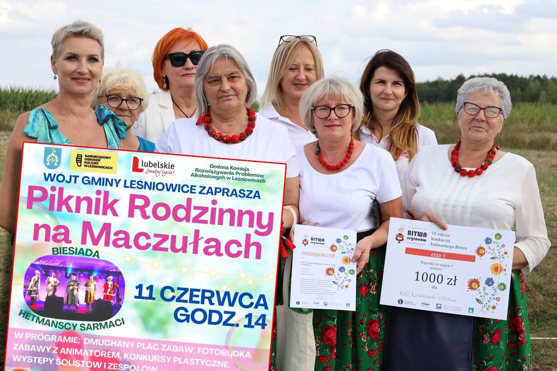 Gm. Leśniowice. Piknik rodzinny z bitwą regionów nad Maczułami