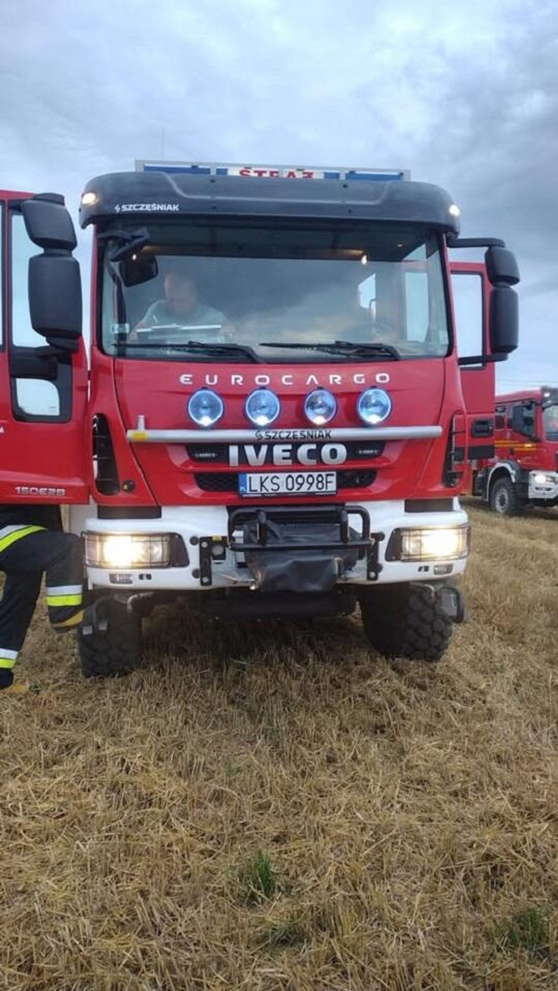 Gm. Łopiennik Górny. Szybka reakcja uratowała pola przed ogniem Gm. Łopiennik Górny. Szybka reakcja uratowała pola przed ogniem