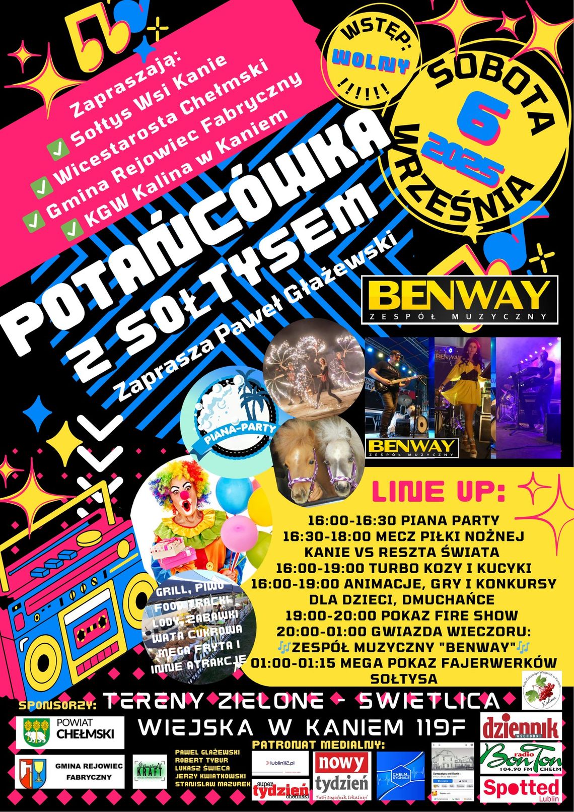 Plakat zapraszający na "Potańcówkę z Sołtysem"