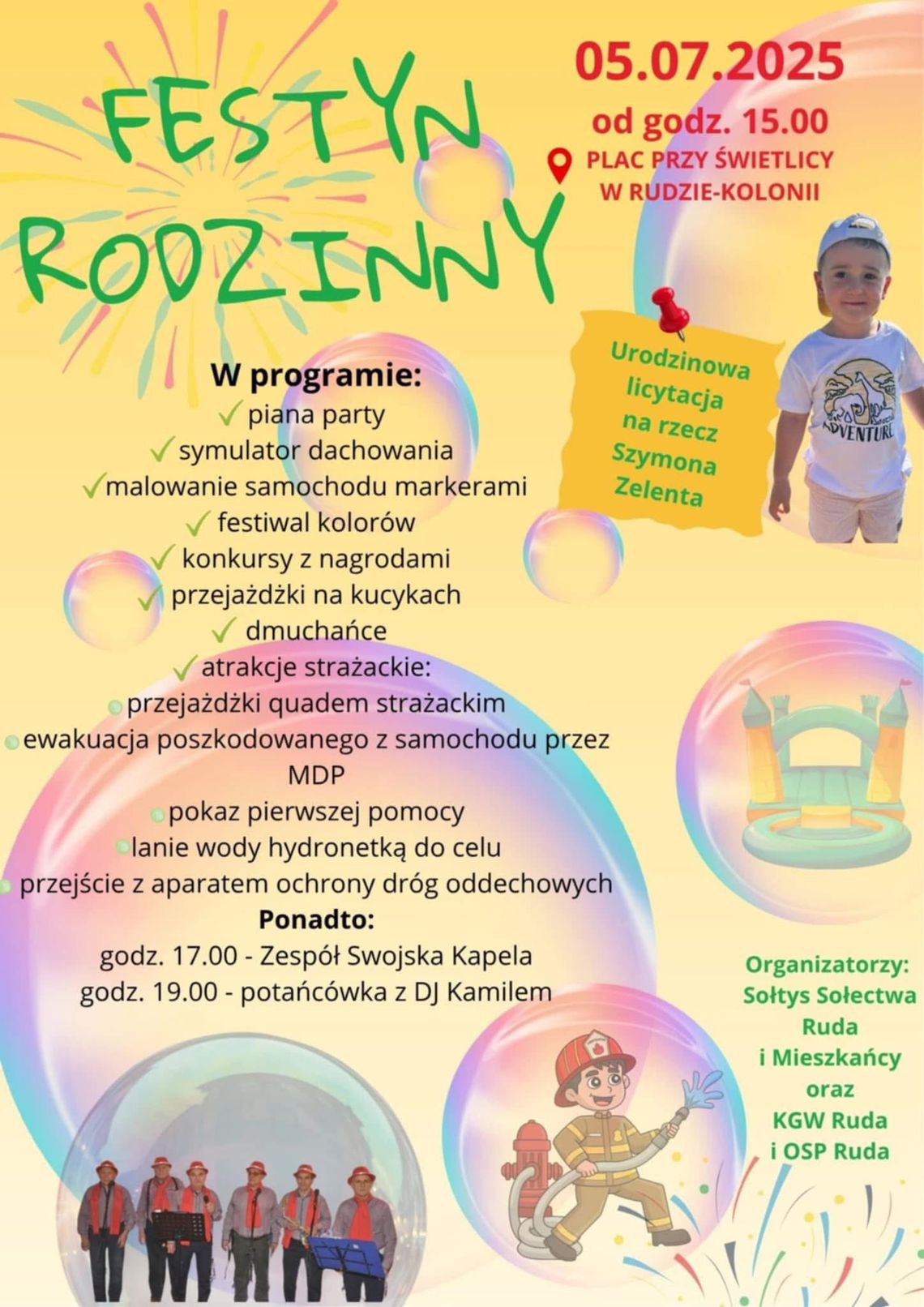 Gm. Ruda-Huta. Festyn rodzinny w Rudzie-Kolonii. Będzie radośnie, kolorowo i… z sercem