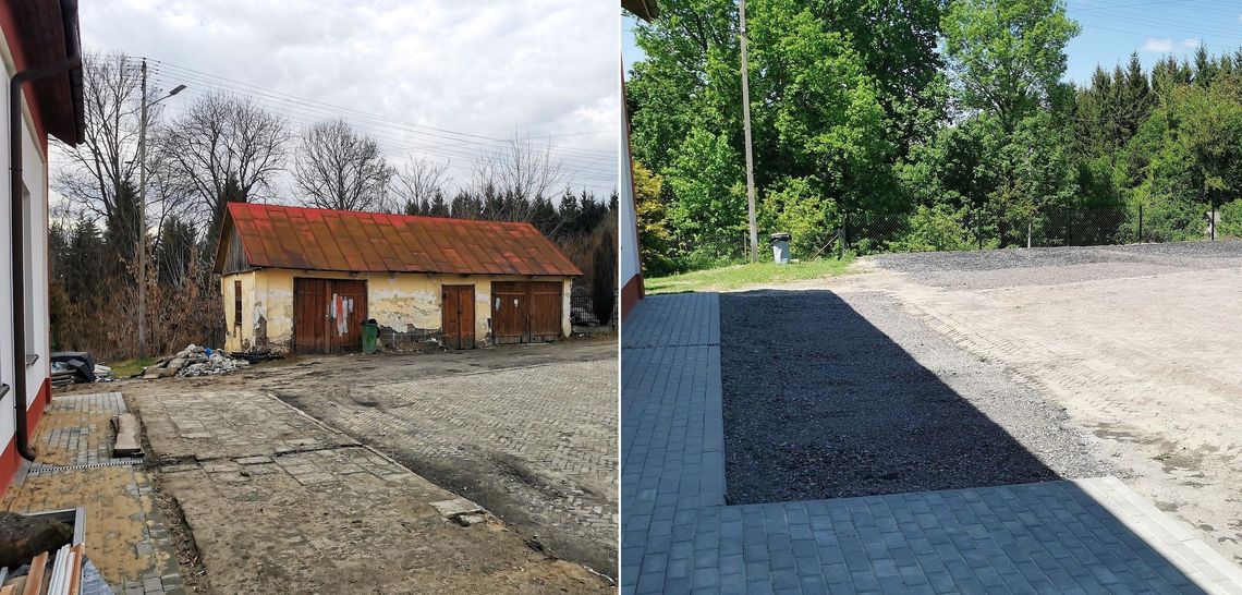 Gm. Rudnik. Był garaż, jest parking. Skorzystają interesanci