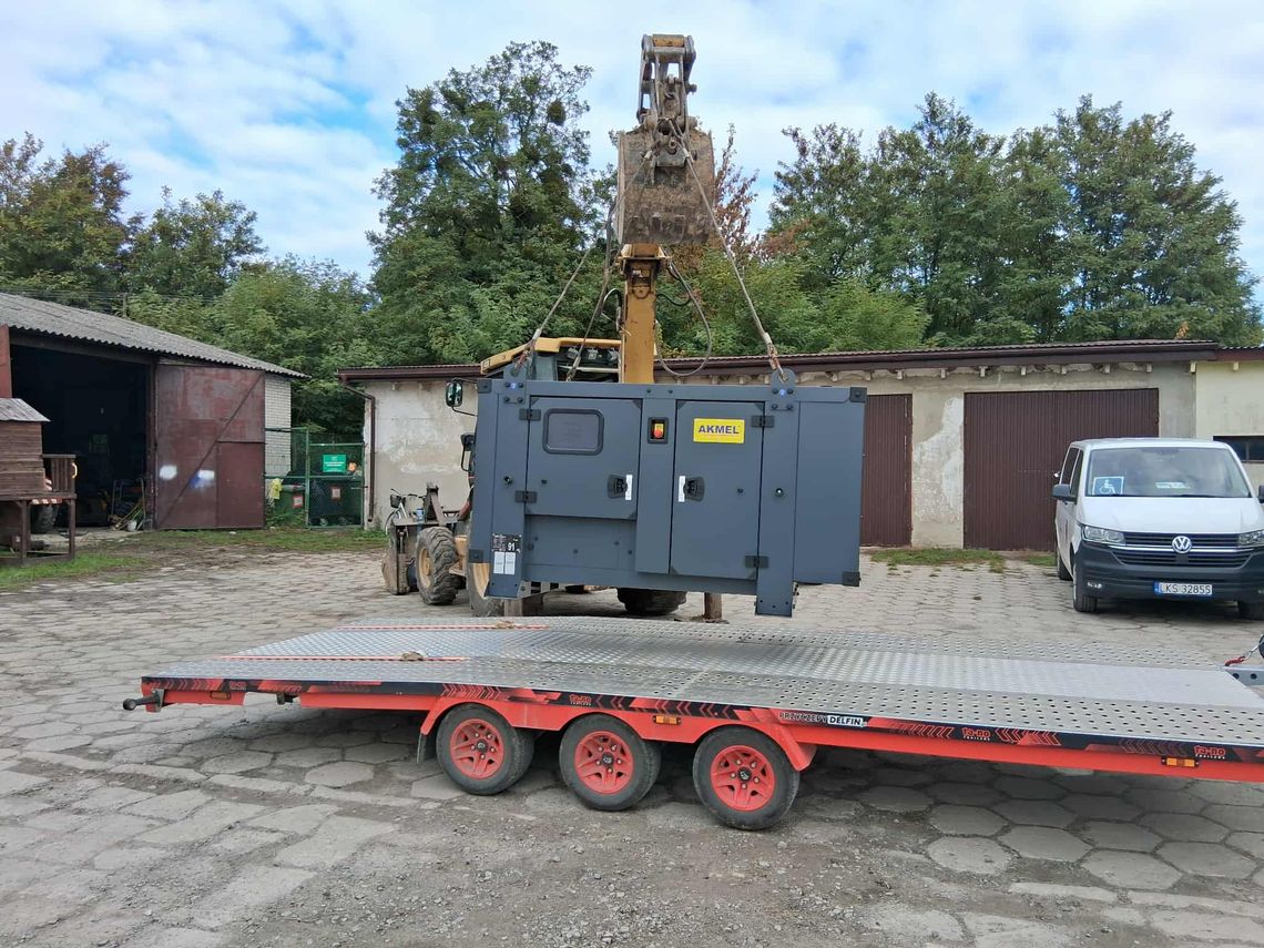 Gm. Rudnik. Nowy agregat prądotwórczy już na miejscu