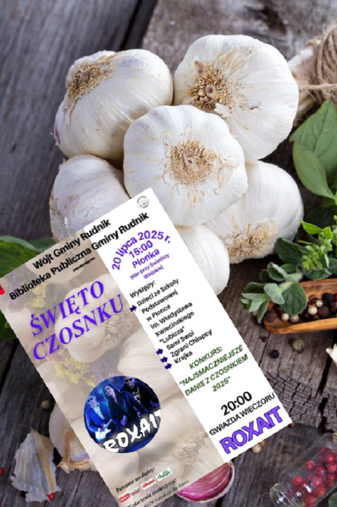 Gm. Rudnik. Zapraszają na kolejne Święto Czosnku