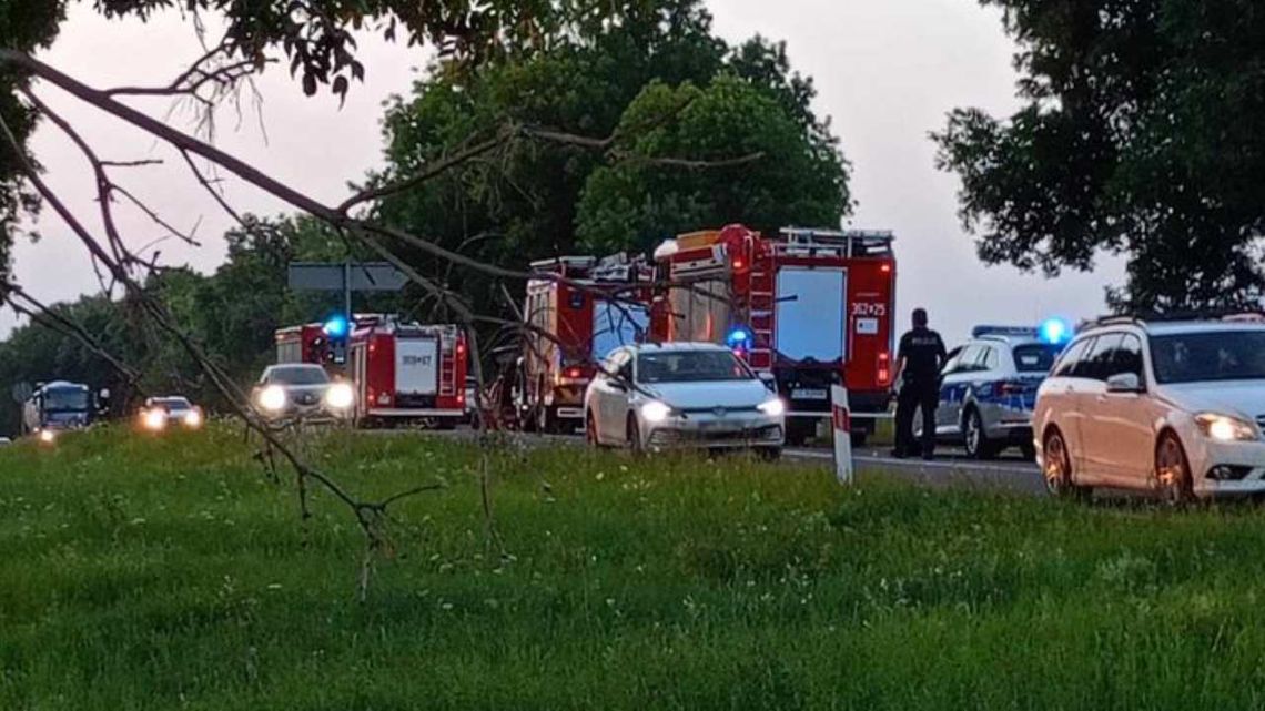 Gm. Sawin. Zderzenie dwóch aut. Jedna osoba w szpitalu