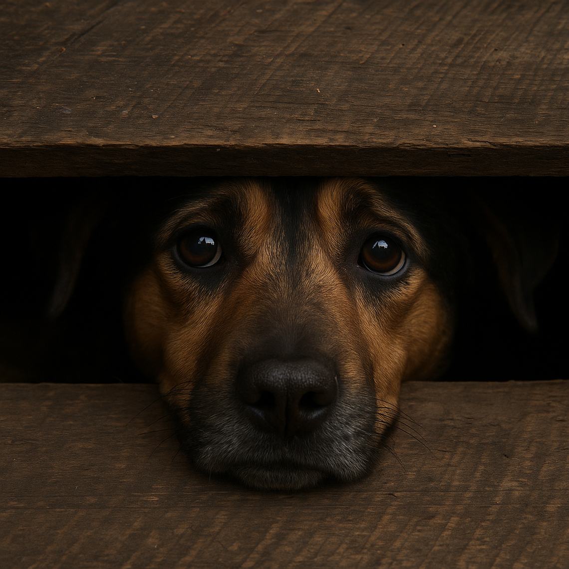 Gm. Siennica Różana. Dwa tygodnie siedział głodny i spragniony pod podłogą. Gdy zaczął wyć, sąsiedzi zaalarmowali służby