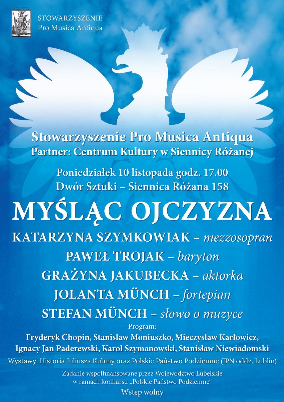 Wydarzenie artystyczno-historyczne zatytułowane "Myśląc Ojczyzna"