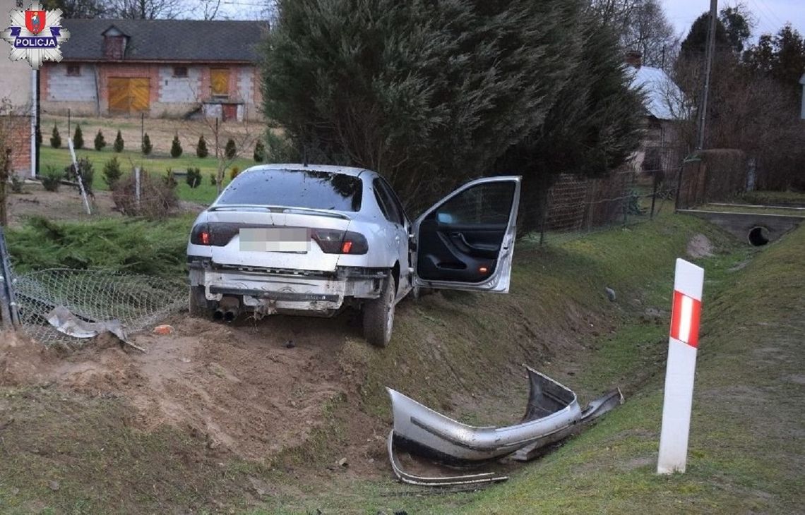 18-latek uderzył w ogrodzenie. Wiózł dwie nastolatki z powiatu chełmskiego