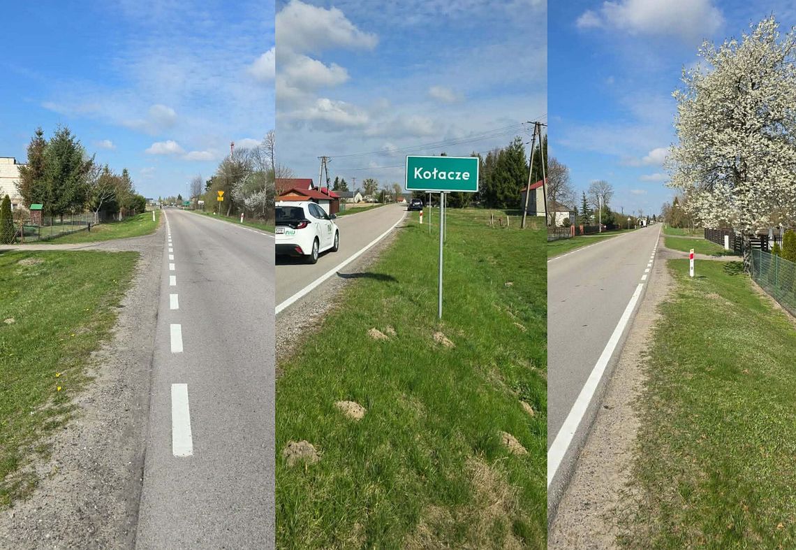 zdjęcia drogi wojewódzkiej nr 819 w Kołaczach