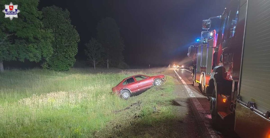 Gm. Stary Brus. Nietrzeźwy kierowca przeszarżował podczas wyprzedzania