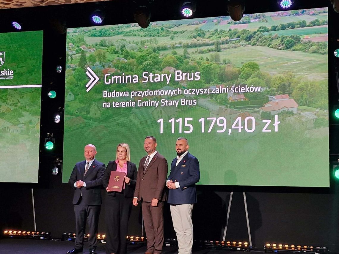 Gm. Stary Brus. Ponad 1,1 mln zł na oczyszczalnie Gm. Stary Brus. Ponad 1,1 mln zł na oczyszczalnie