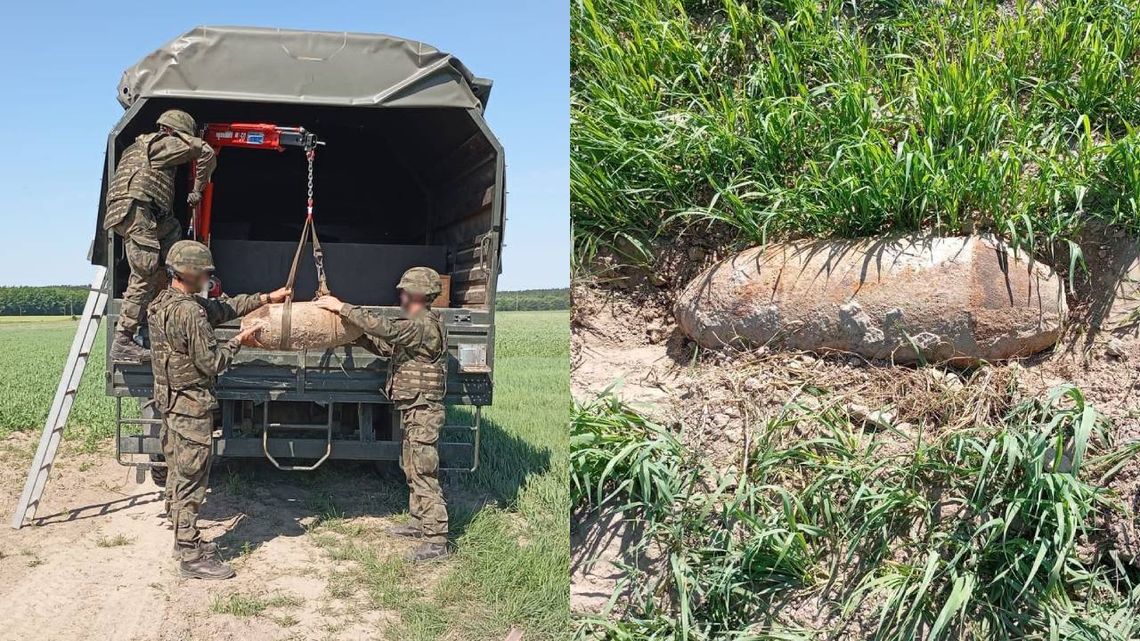 Gm. Włodawa. 100-kilogramowa bomba lotnicza w Różance!