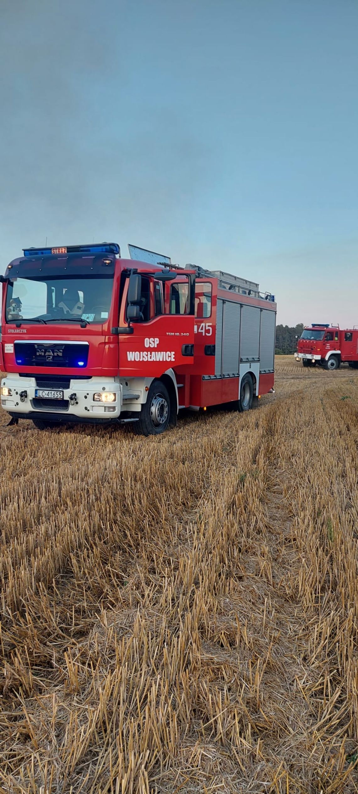 gm. Wojsławice. Pożar budynku gospodarczego