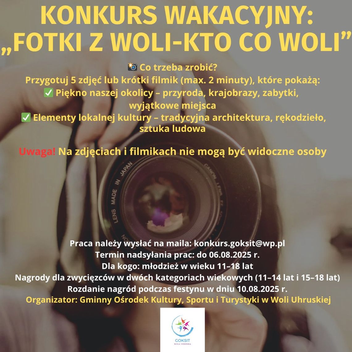 Gm. Wola Uhruska: „Fotki z Woli – kto co woli”: ruszył wakacyjny konkurs dla młodzieży
