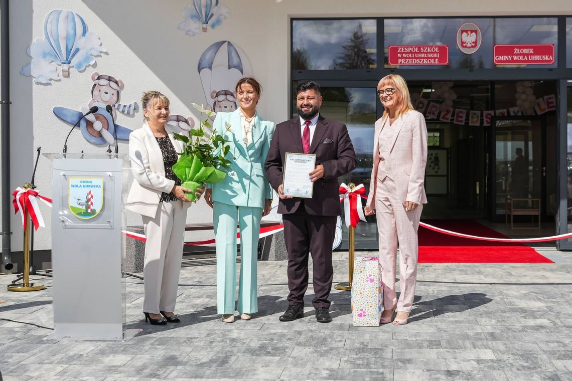 Gm. Wola Uhruska. Nowe przedszkole i żłobek oficjalnie otwarte zdjecie z otwarcia przedszkola i żłobka w woli uhruskiej
