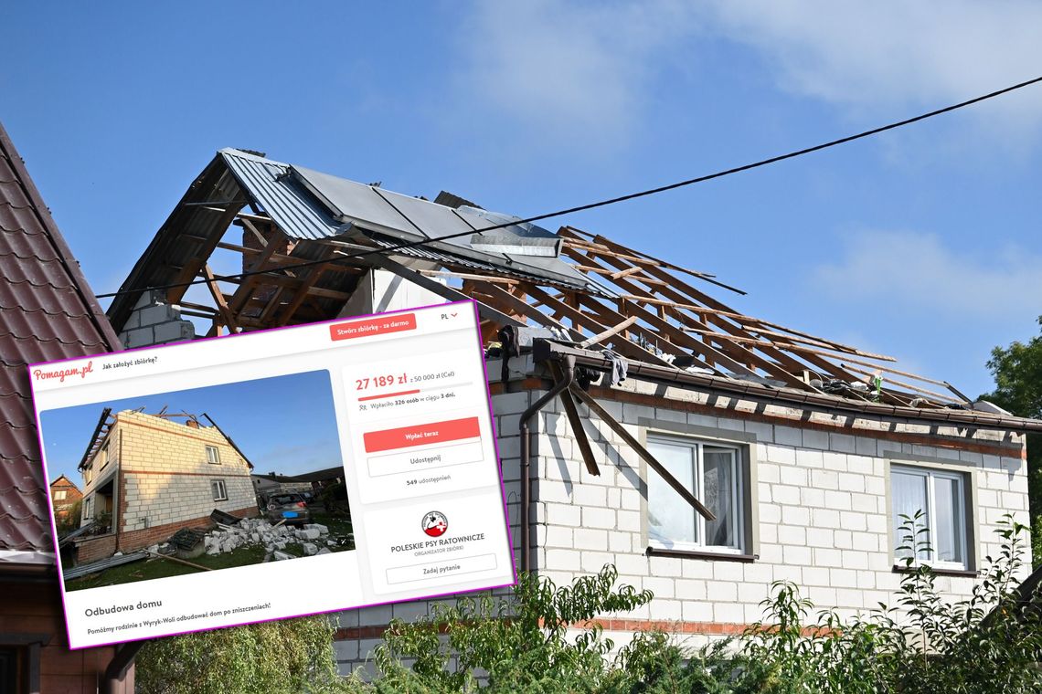 Gm. Wyryki. Zbiórka dla poszkodowanej rodziny po uszkodzeniu domu. Każdy może pomóc!