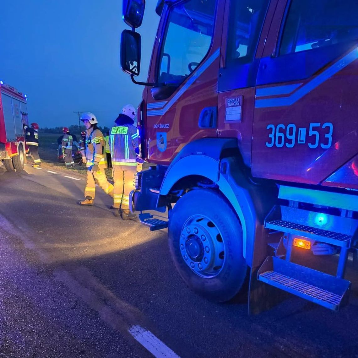 Gm. Żmudź. Ucieczka przed czołówką zakończyła się w rowie