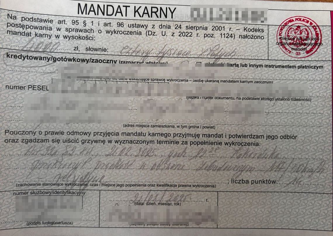 Gm. Żółkiewka. 4000 złotych mandatu i zatrzymane prawo jazdy. Za co tak słono zapłacił? Gm. Żółkiewka. 4000 złotych mandatu i zatrzymane prawo jazdy. Za co tak słono zapłacił?