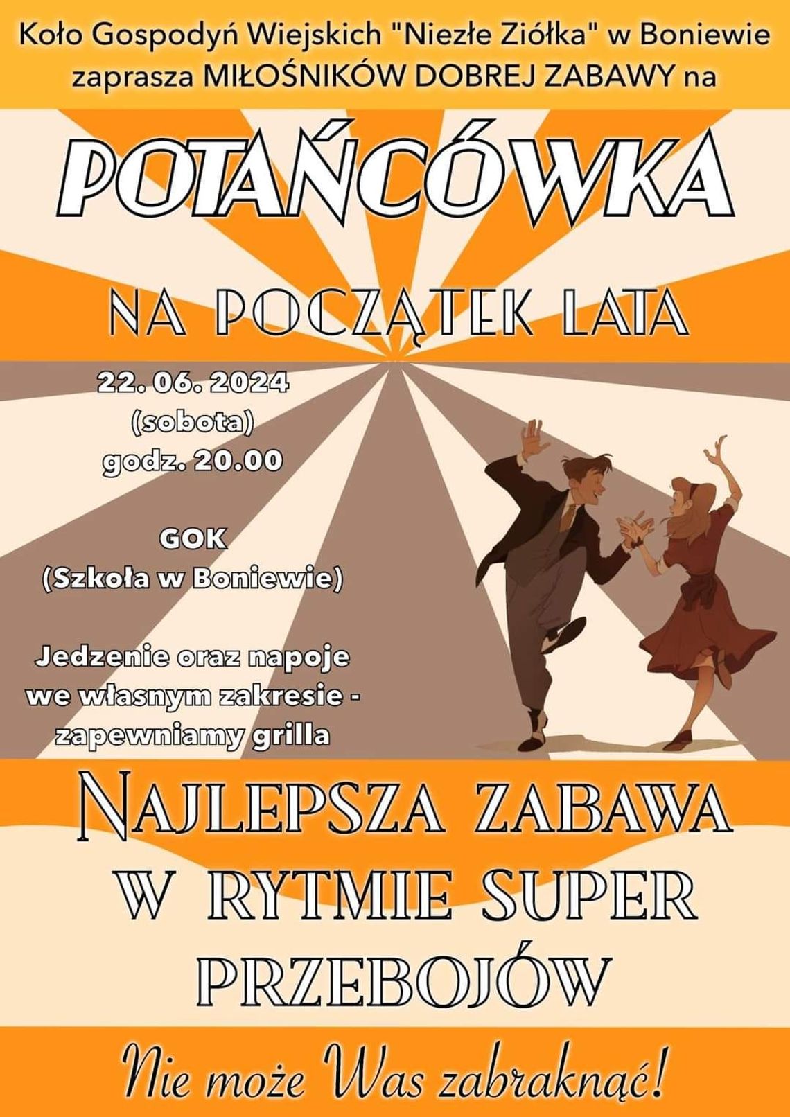 Gmina Fajsławice. Potańcówka na początek lata w Boniewie