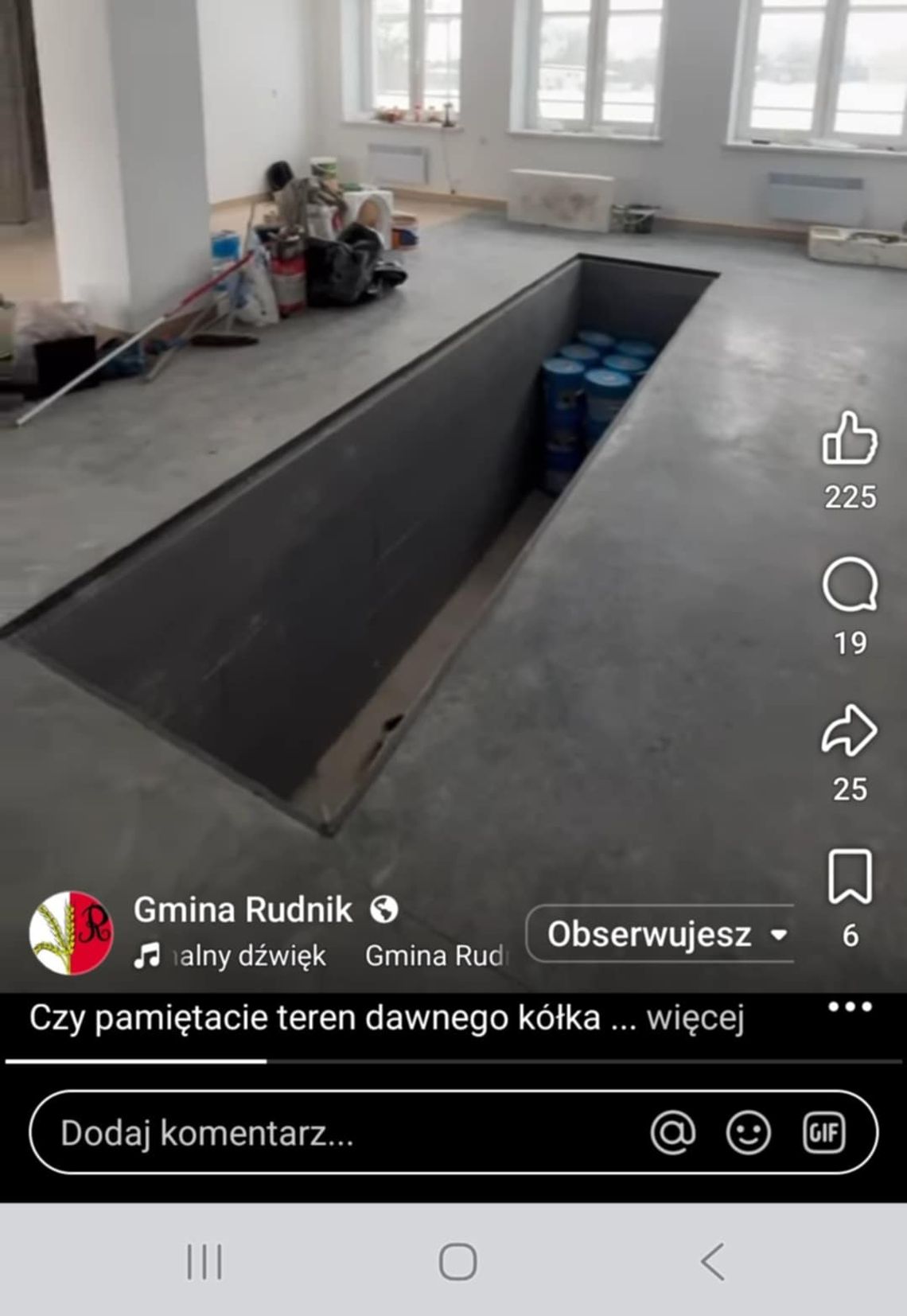 Gmina Rudnik. Powstanie baza w odnowionych budynkach po Kółku Rolniczym w Płonce