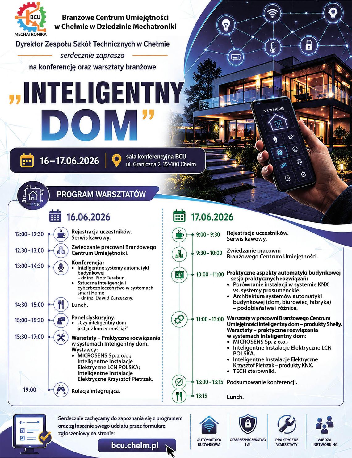 Inteligentny Dom – przyszłość budownictwa już dziś. Konferencja i warsztaty branżowe w Chełmie Inteligentny Dom – przyszłość budownictwa już dziś. Konferencja i warsztaty branżowe w Chełmie