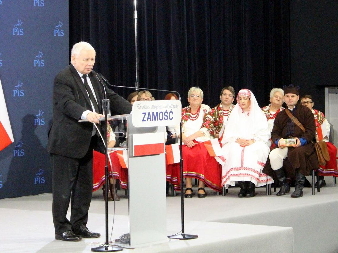 Jarosław Kaczyński w Zamościu. "Chcemy zrobić tu stolicę polskiego rolnictwa"