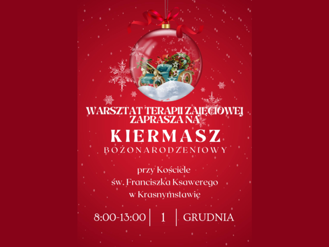 Kiermasz bożonarodzeniowy pełen rękodzieła