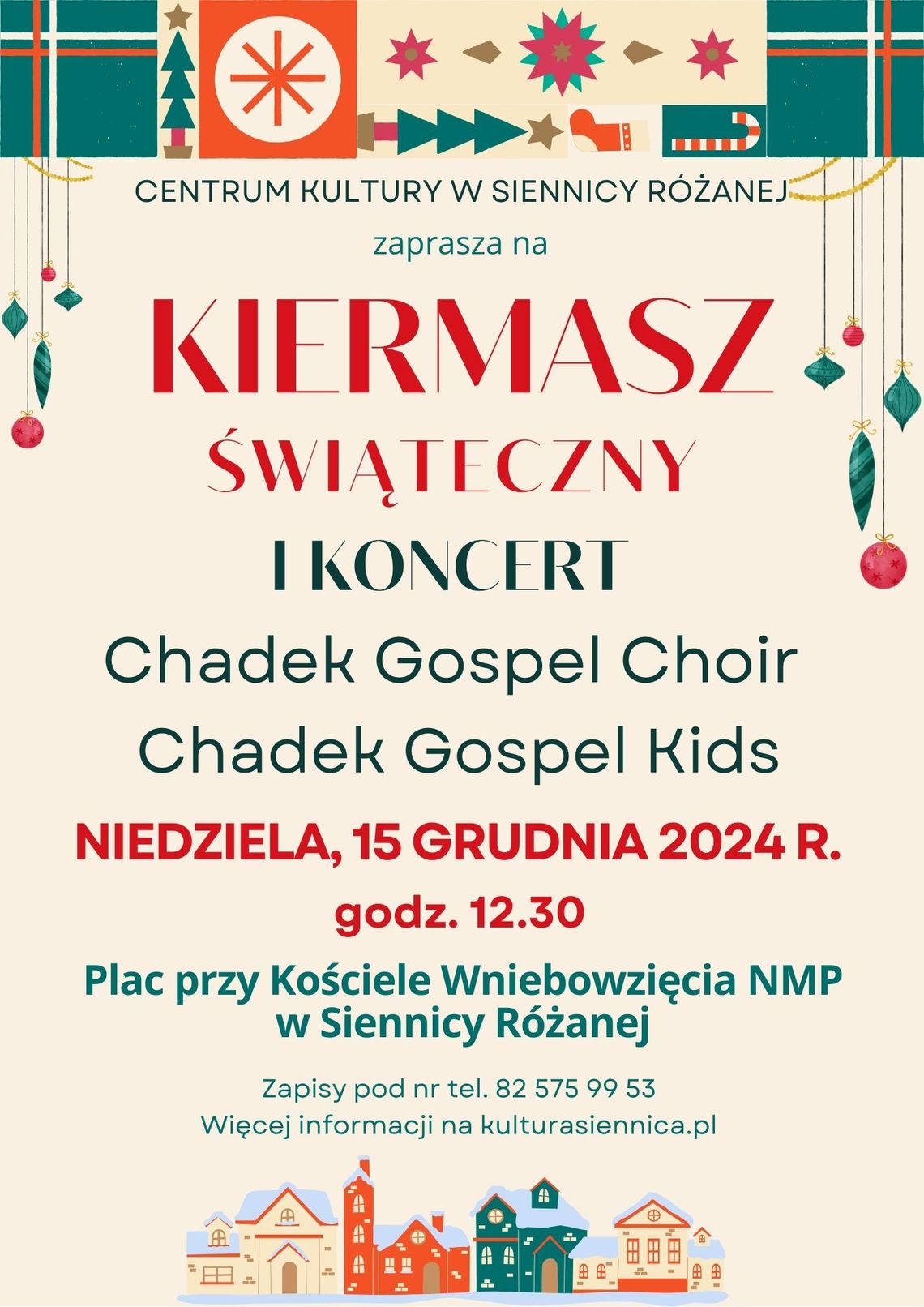 Kiermasz Bożonarodzeniowy w Siennicy Różanej