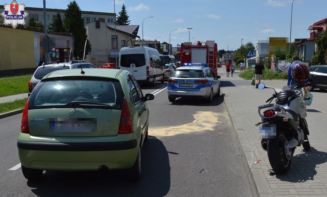 Kobieta mu nie ustąpiła. Motocyklista z gminy Krasnystaw w szpitalu