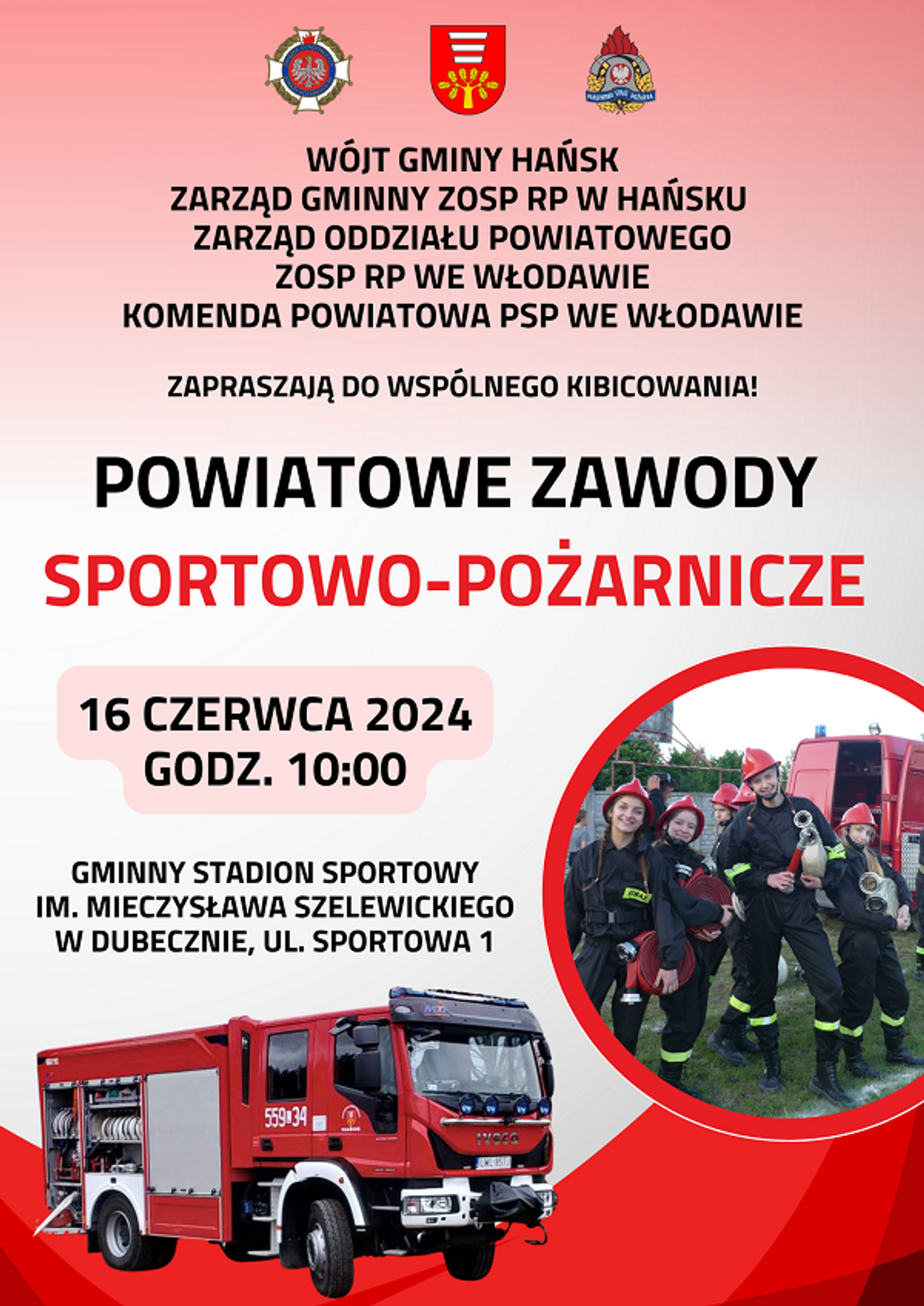 Gm. Hańsk. Kolejna edycja powiatowych zawodów sportowo-pożarniczych.