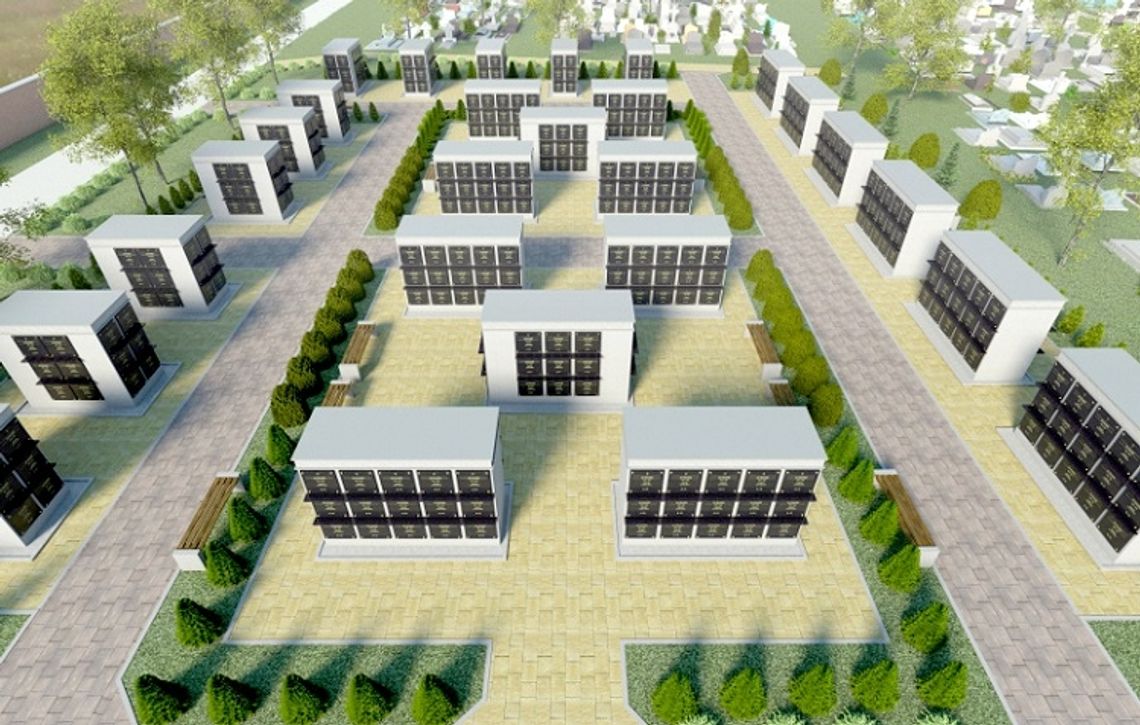 Kolumbarium prawie gotowe Kolumbarium prawie gotowe