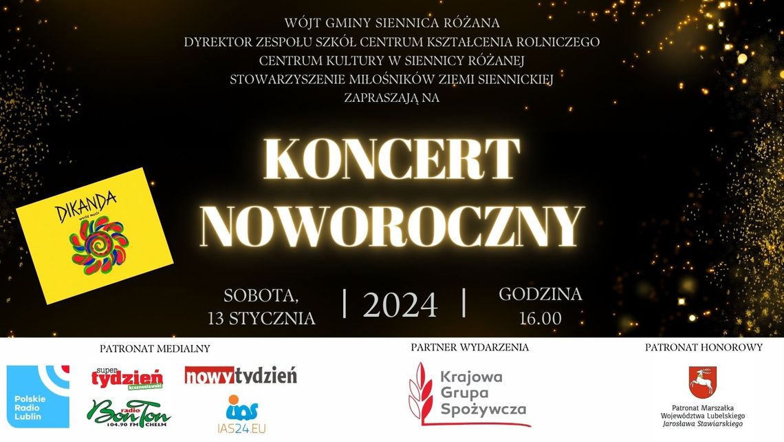 Koncert Noworoczny w Centrum Kultury w Siennicy Różanej