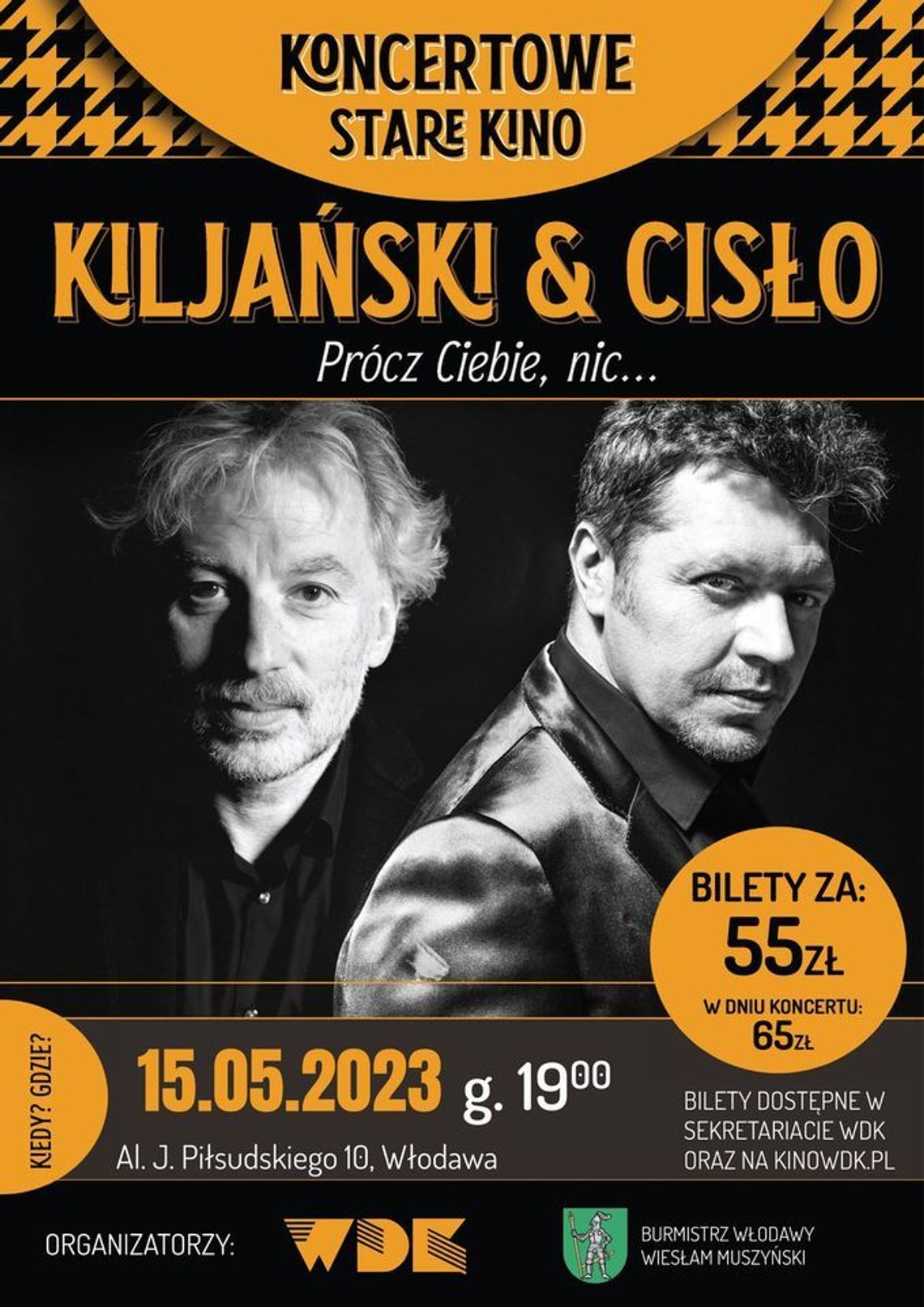 Koncert "Prócz Ciebie nic". Kiljański i Cisło zaśpiewają w WDK