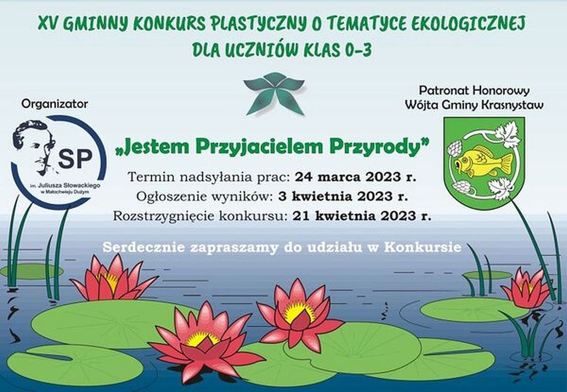 Gm. Krasnystaw. Konkurs dla młodych przyjaciół przyrody w SP w Małochwieju