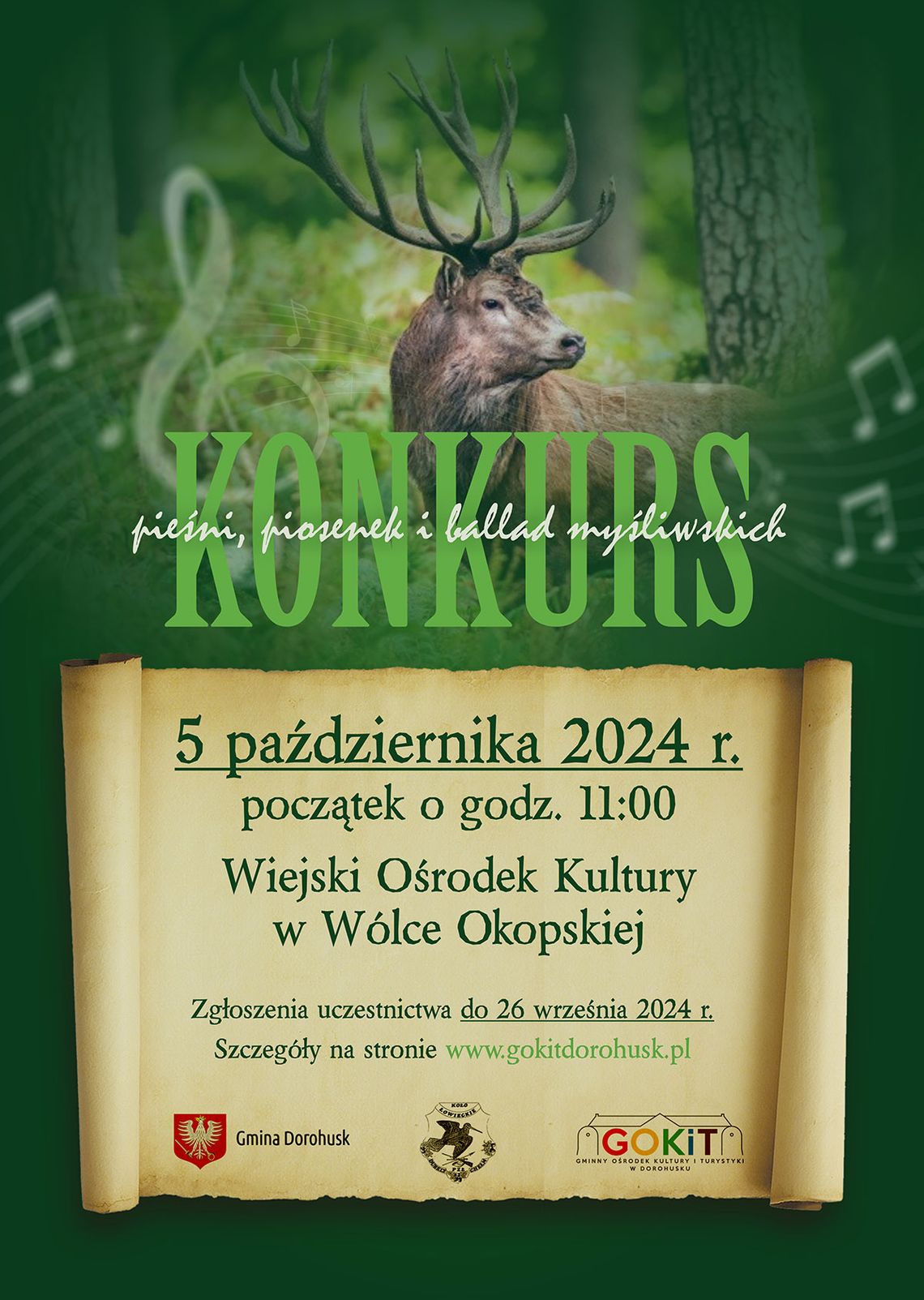 Gm. Dorohusk. Konkurs pieśni, piosenek i ballad łowieckich