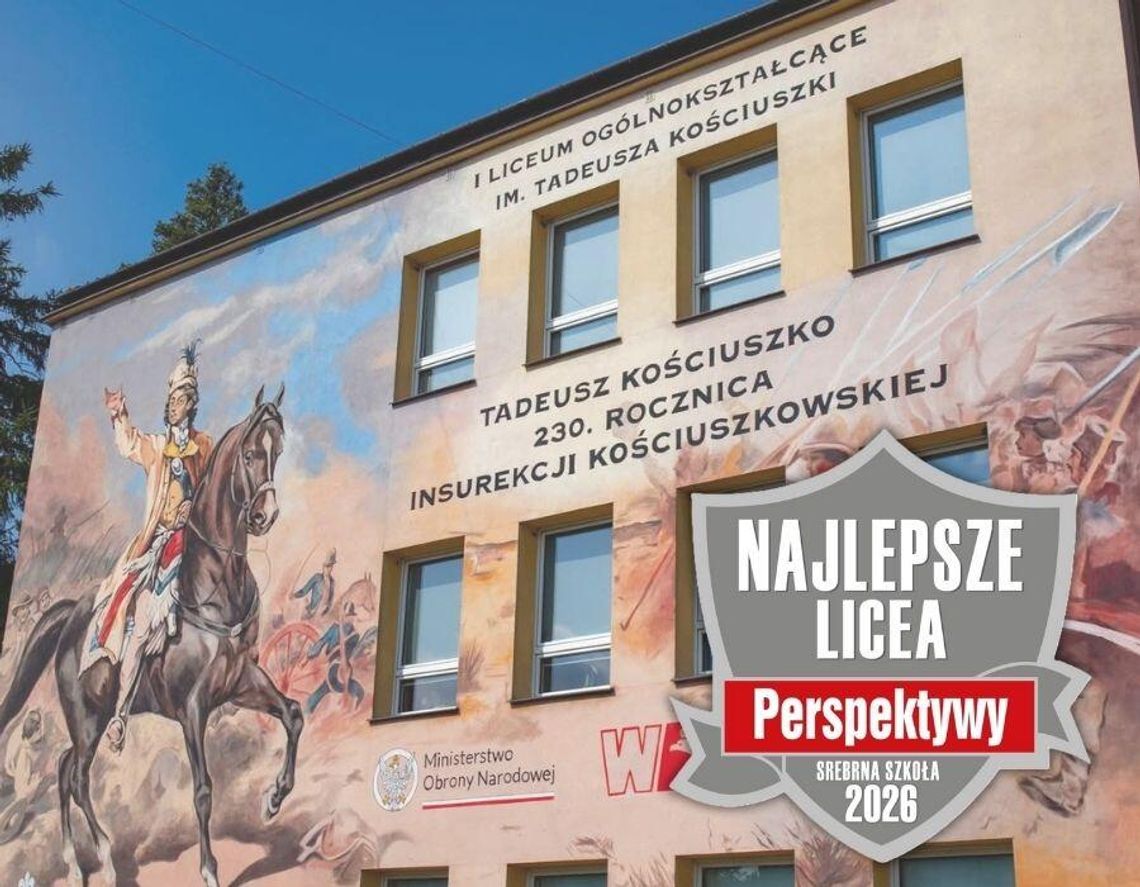 Perspektywy 2026.  I LO we Włodawie ze srebrną tarczą