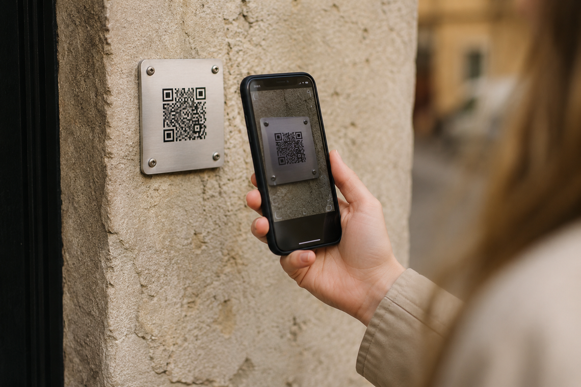 Krasnsytaw. Tabliczki z kodami QR przy zabytkach?