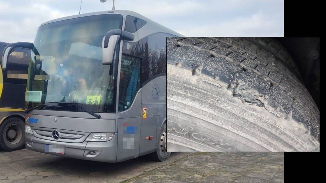 Krasnystaw. Autokar miał uszkodzone opony. A dzieci czekały…