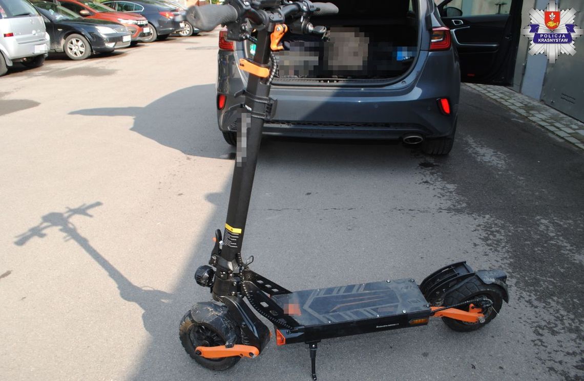 Krasnystaw. Groźny wypadek 12-latka na hulajnodze elektrycznej. Chłopiec przewieziony do szpitala