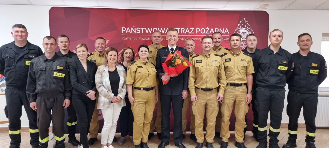 Krasnystaw. Kamil Bereza oficjalnie Komendantem Powiatowym Straży Pożarnej