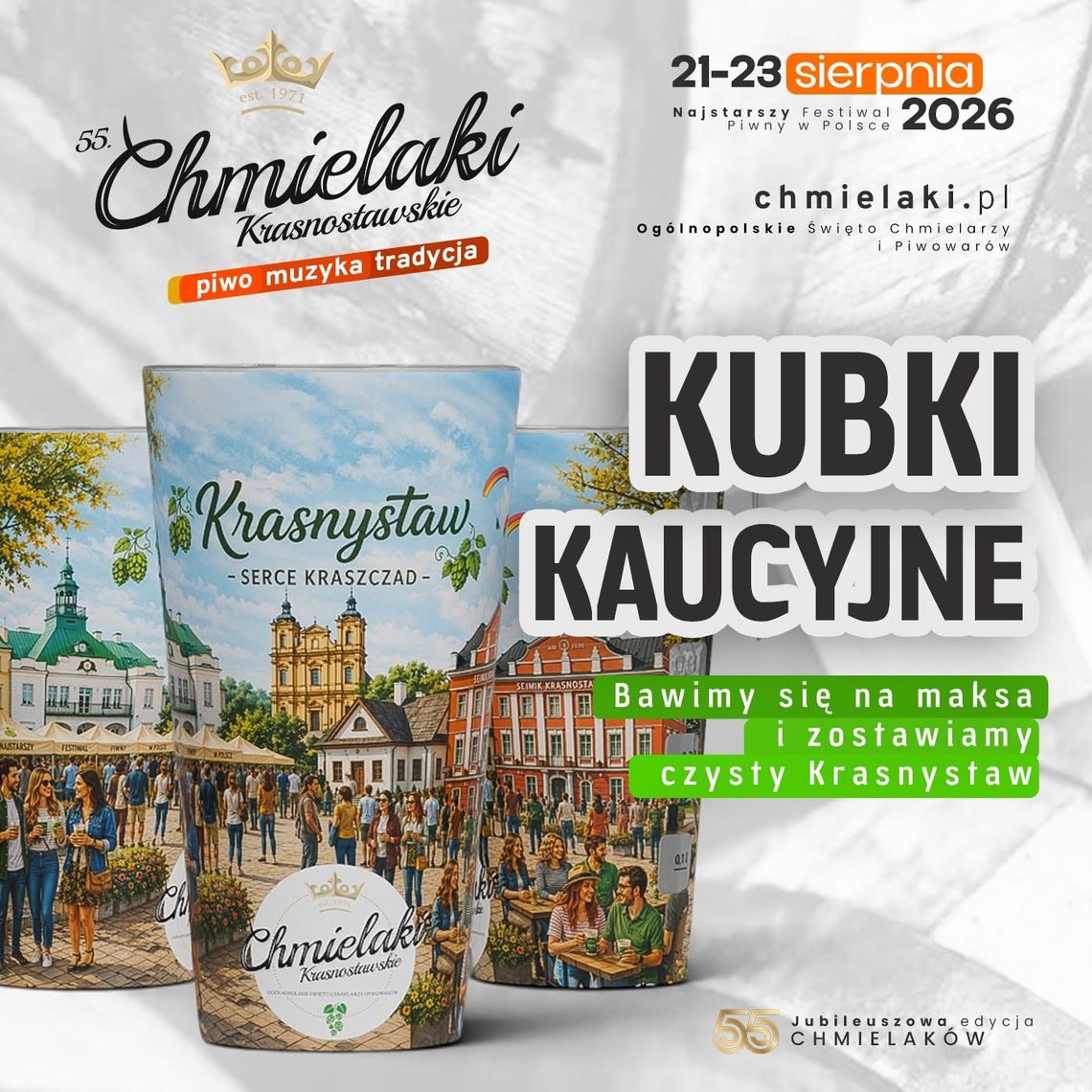 Krasnystaw. Kubek zamiast jednorazówki. Tak będzie działać system kaucyjny podczas Chmielaków Krasnystaw. Kubek zamiast jednorazówki. Tak będzie działać system kaucyjny podczas Chmielaków