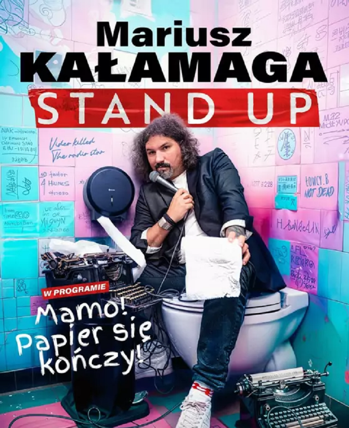 Krasnystaw. Mariusz Kałamaga wystąpi w nowym programie stand-upowym „Mamo! Papier się kończy!” Przed krasnostawską publicznością Kałamaga wystąpi w spektaklu zatytułowanym „Mamo! Papier się kończy!” 18 października o godzinie 15:30.