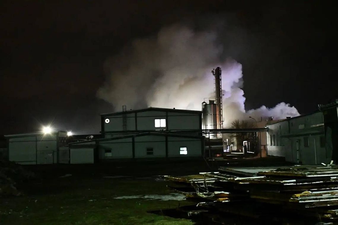 Krasnystaw. Pożar w Okręgowej Spółdzielni Mleczarskiej gasiło aż 12 zastępów strażaków