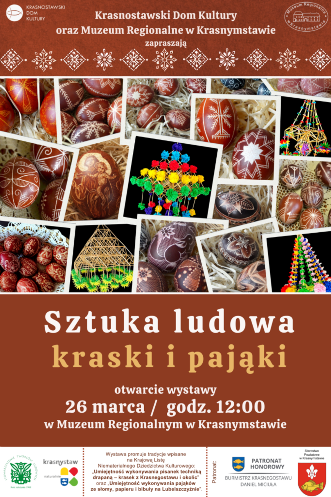 Wydarzenie zaplanowane na 26 marca o godzinie 12:00 koncentruje się na dwóch kluczowych dziedzinach twórczości ludowej, które zyskały prestiżowe uznanie na szczeblu ogólnopolskim.