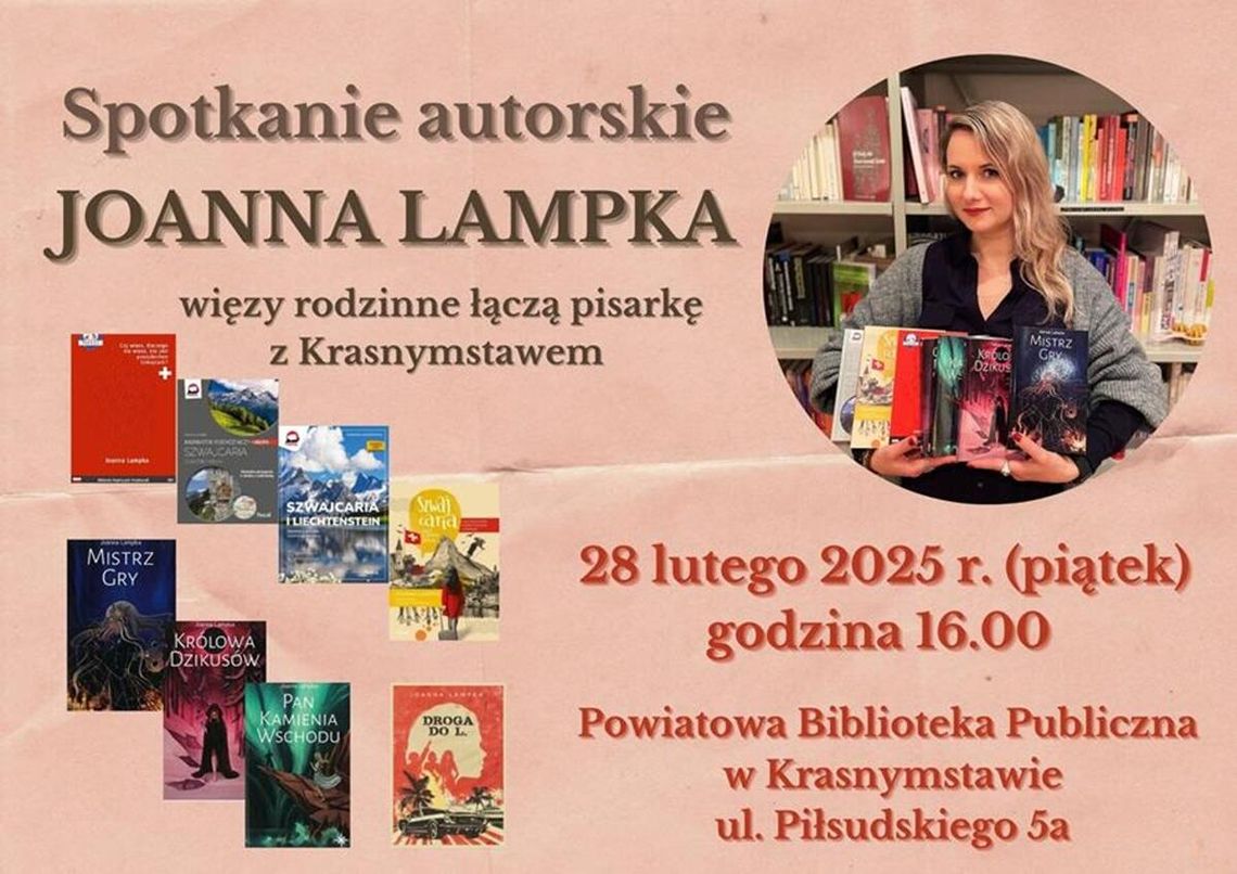 Krasnystaw. Spotkanie autorskie z Joanną Lampką