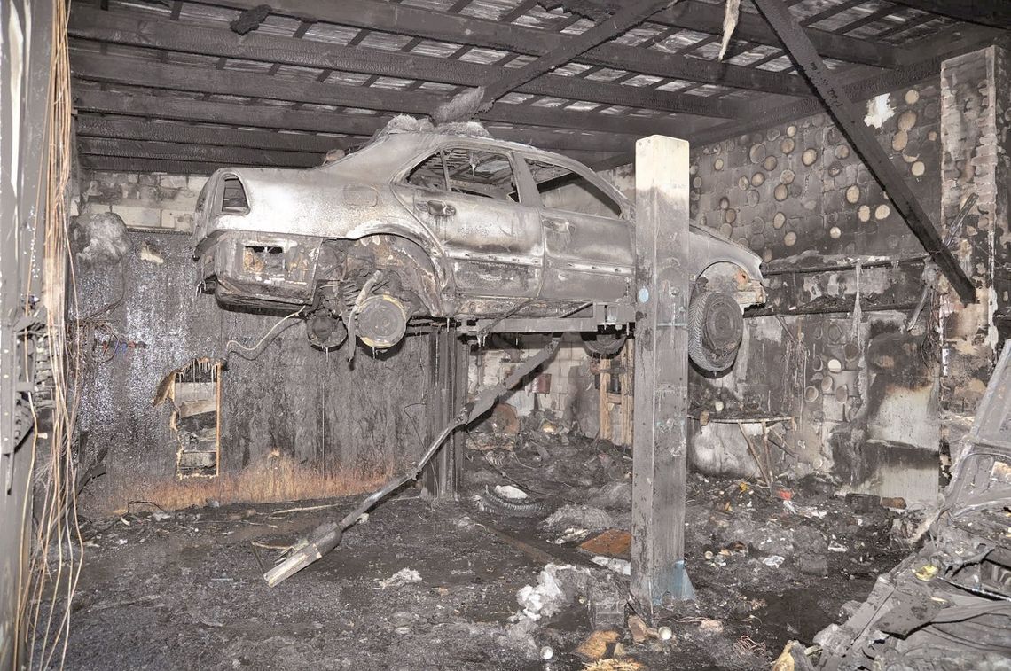 Krasnystaw: Warsztat spalony, pożar umorzony