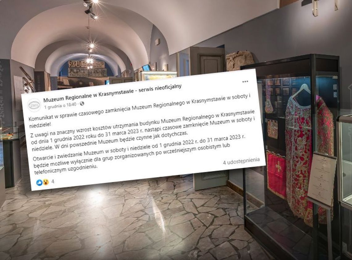 Krasnystaw. Weekendy w muzeum bez zwiedzania lub trzeba się umawiać