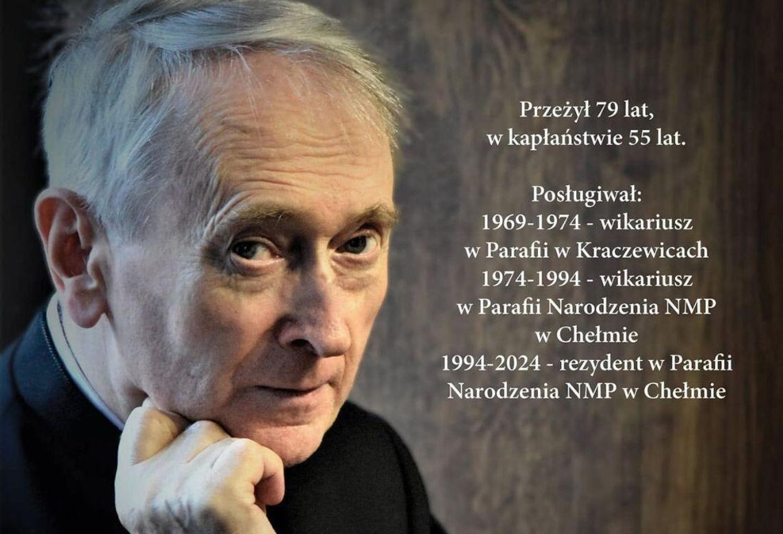 Ks. Stanisław Tujak zostanie pośmiertnie wyróżniony tytułem "Zasłużony dla Miasta Chełm"