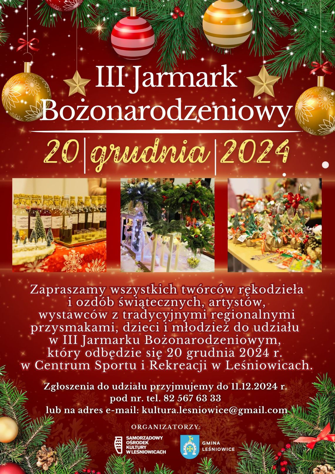 Leśniowice zapraszają na świąteczny jarmark